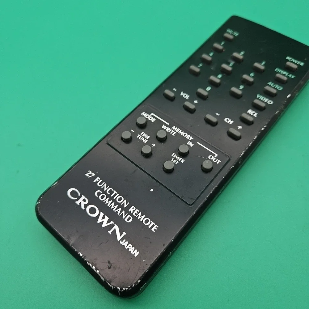 Vintage Crown Japan Remote Control 27 Function Command Tested Works Rare - Picture 3 of 5